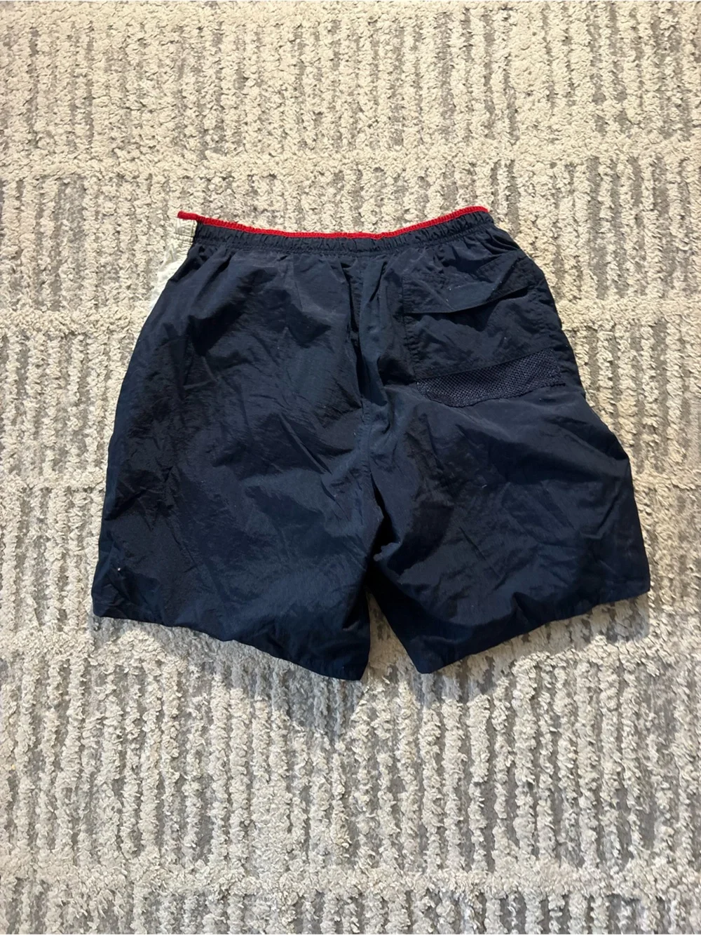 Speedo vintage blue red white swim trunks shorts size M